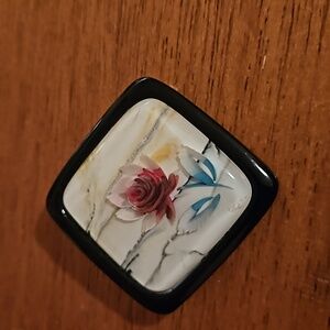 Vintage Paper flower brooch